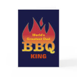 World's Greatest Dad BBQ KING Card