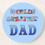 Worlds Greatest Dad Beverage Coaster
