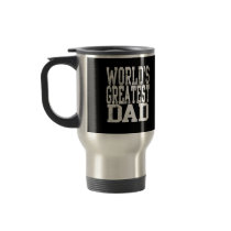World's Greatest Dad, Black/White Fathers Day Mug