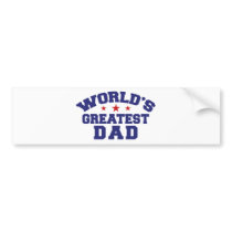 World's Greatest Dad Bumper Sticker