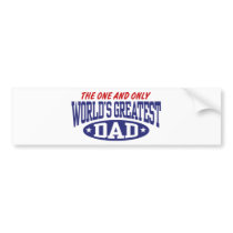 World's Greatest Dad Bumper Sticker