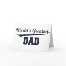 World's Greatest Dad Card