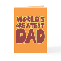 Worlds Greatest Dad Card
