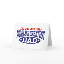 World's Greatest Dad Greeting Card