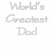 World's Greatest Dad Embroidered Polo Shirt