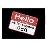 World's Greatest Dad Greeting Cards