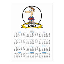 WORLDS GREATEST DAD III MEN CARTOON BUSINESS CARDS