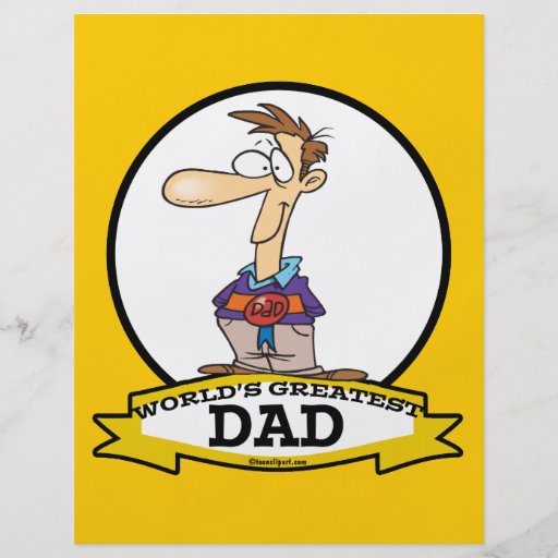 WORLDS GREATEST DAD III MEN CARTOON FLYER