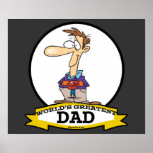 WORLDS GREATEST DAD III MEN CARTOON POSTER