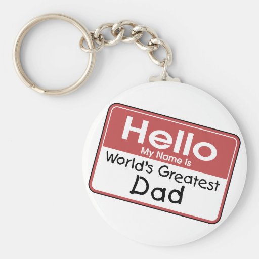 World's Greatest Dad Keychain