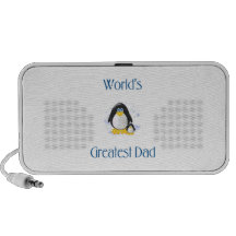 World's Greatest Dad (penguin) iPhone Speaker