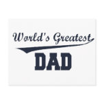World's Greatest Dad Post Card