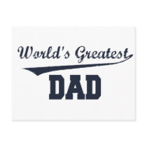 World's Greatest Dad Post Card