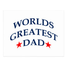 World's Greatest Dad Postcard