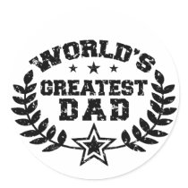 World's Greatest Dad Stickers