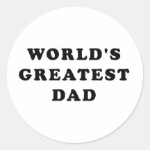 World's Greatest Dad Sticker