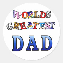 Worlds Greatest Dad Stickers