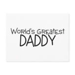 Worlds Greatest Daddy Post Card