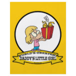 WORLDS GREATEST DADDYS LITTLE GIRL CARTOON FULL COLOR FLYER