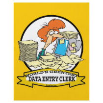 WORLDS GREATEST DATA ENTRY CLERK WOMEN CARTOON PERSONALIZED FLYER