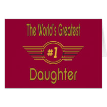 World's Greatest Daughter cards