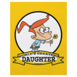 WORLDS GREATEST DAUGHTER CARTOON FLYER DESIGN