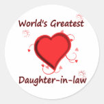 World's Greatest daughter-in-law Stickers