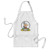 WORLDS GREATEST DELI CLERK MEN CARTOON APRONS
