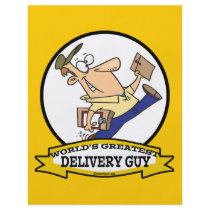 WORLDS GREATEST DELIVERY GUY MEN CARTOON PERSONALIZED FLYER
