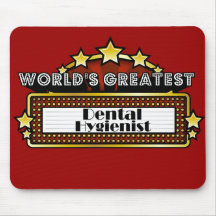 World's Greatest Dental Hygienist Mousepads