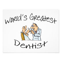 Worlds Greatest Dentist Open Wide Personalized Invite