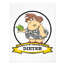 WORLDS GREATEST DIETER CARTOON PERSONALIZED INVITATIONS