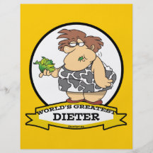 WORLDS GREATEST DIETER CARTOON PERSONALIZED FLYER