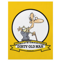 WORLDS GREATEST DIRTY OLD MAN CARTOON FULL COLOR FLYER