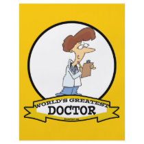 WORLDS GREATEST DOCTOR WOMEN CARTOON PERSONALIZED FLYER