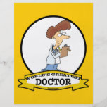 WORLDS GREATEST DOCTOR WOMEN CARTOON PERSONALIZED FLYER