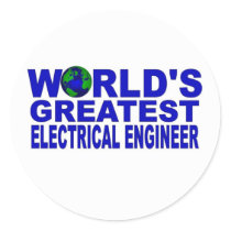 World's Greatest Electrical Engineer Round Stickers