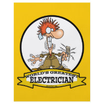 WORLDS GREATEST ELECTRICIAN MEN CARTOON FLYER