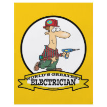 WORLDS GREATEST ELECTRICIAN MEN II CARTOON FULL COLOR FLYER