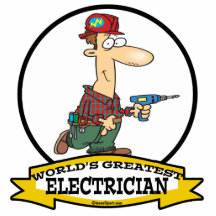 WORLDS GREATEST ELECTRICIAN MEN II CARTOON PHOTO SCULPTURES