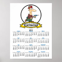 WORLDS GREATEST ELECTRICIAN MEN II CARTOON POSTERS