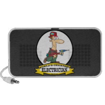 WORLDS GREATEST ELECTRICIAN MEN II CARTOON MP3 SPEAKERS