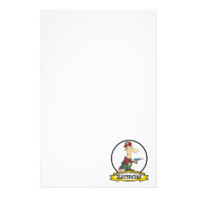 WORLDS GREATEST ELECTRICIAN MEN II CARTOON STATIONERY PAPER