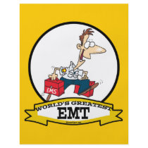 WORLDS GREATEST EMT MEN CARTOON CUSTOM FLYER
