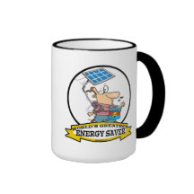 WORLDS GREATEST ENERGY SAVER MEN CARTOON COFFEE MUG
