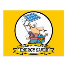 WORLDS GREATEST ENERGY SAVER MEN CARTOON POST CARDS