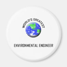 World's Greatest Environmental Engineer Fridge Magnets
