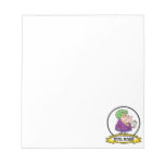 WORLDS GREATEST EVIL BOSS LADY CARTOON MEMO NOTE PADS