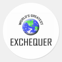 World's Greatest Exchequer Round Stickers