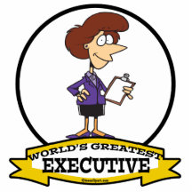 WORLDS GREATEST EXECUTIVE WOMEN CARTOON PHOTO CUT OUT